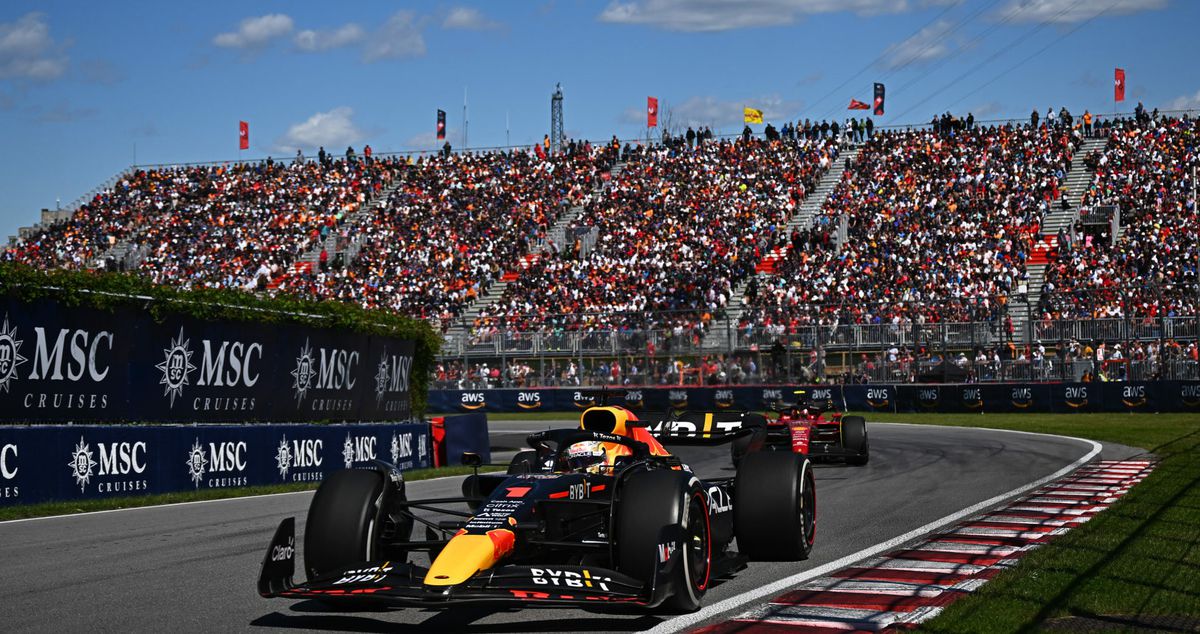IJskonijn Max Verstappen blijft Carlos Sainz nipt voor in zinderende Canadese Grand Prix
