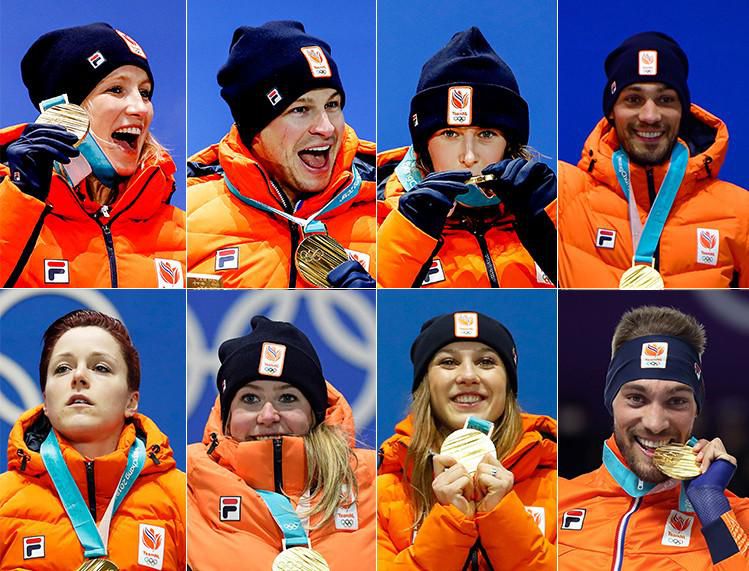 De 8 gouden Nederlandse medailles op de Winterspelen (video's)