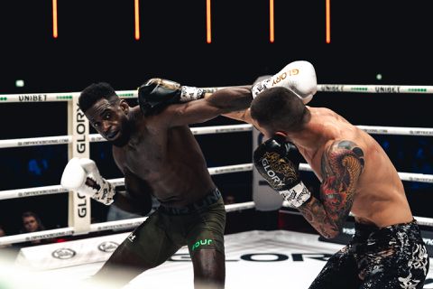 Murthel Groenhart verliest van Teodor Hristov tijdens Glory 90