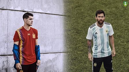 Adidas presenteert retro-shirts voor WK 2018 in Rusland (foto's)