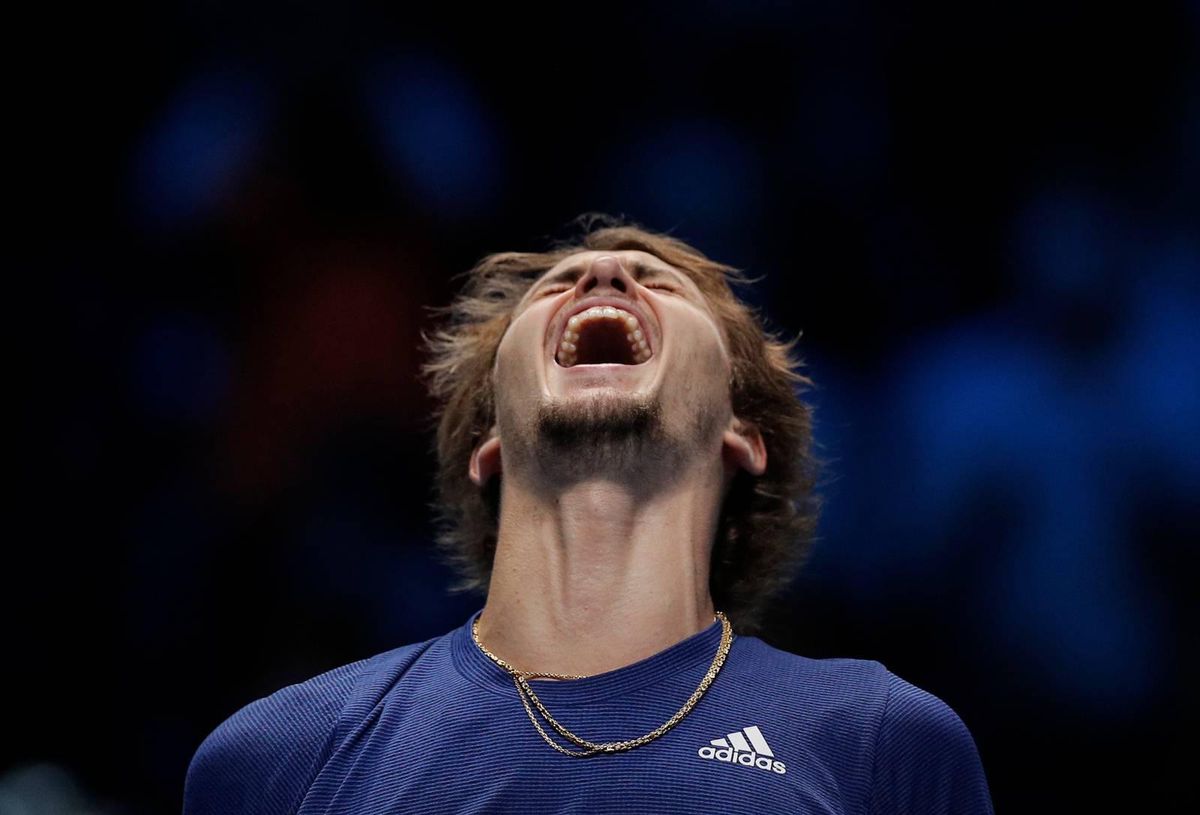 Alexander Zverev schreeuwt het uit na winnen van finale ATP Finals