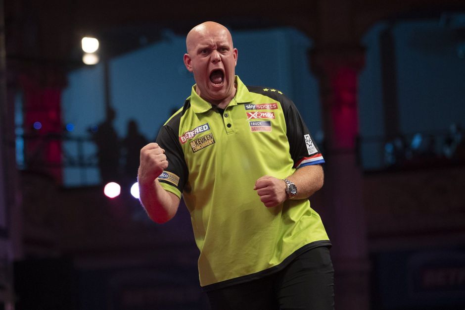 Van Gerwen redt Nederlandse eer tegen Beaton en gaat door in de World Matchplay