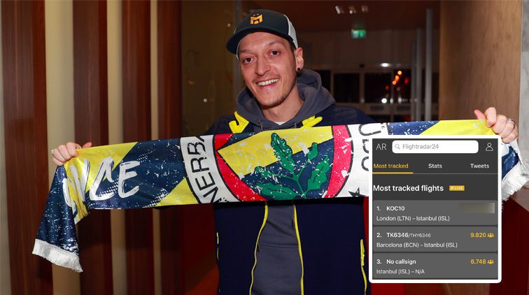 Leipe Fenerbahçe-fans volgden massaal vlucht van Özil naar Istanbul