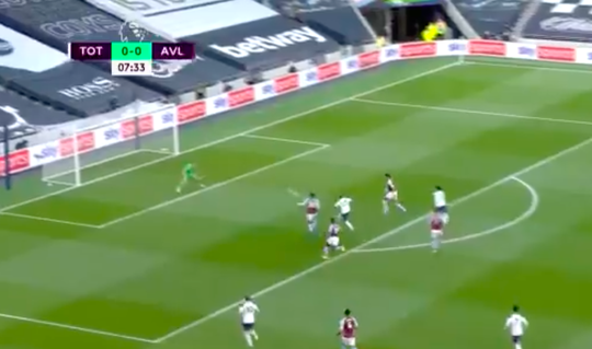 🎥 | Steven Bergwijn opent met PRACHTGOAL de score voor Spurs tegen Aston Villa