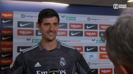 🎥 | Courtois zegt tegen El Sierd dat-ie Formule 1 gaat kijken: 'Straks Super Max!'