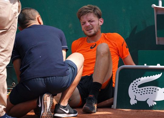 Deelname Goffin in Rosmalen onzeker na vervelende enkelblessure