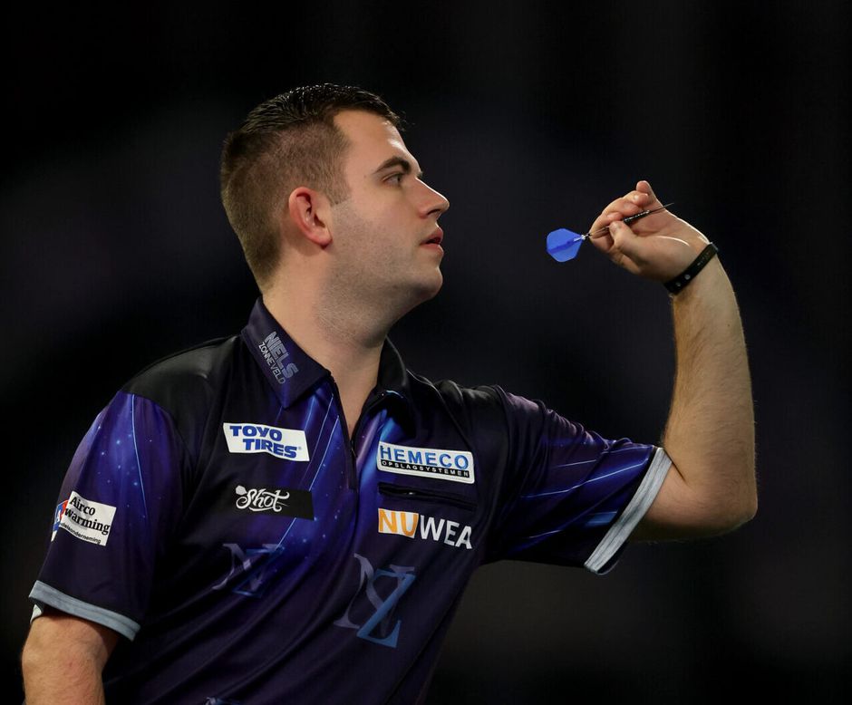 Verdrietige Niels Zonneveld uitgeschakeld op het WK darts