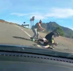🎥 | Automobilist ramt wielrenner in elkaar op Gran Canaria na verkeersakkefietje