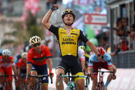 Battaglin van Lotto NL-Jumbo wint 5de etappe in Giro d'Italia (video)
