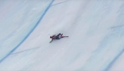 Geluk voor gecrashte skiër: geen breuk of blessures na deze ziek harde crash (video)