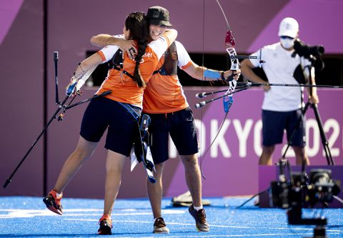 Nederlandse handboogschutters gaan strijden voor goud in finale gemengde teams