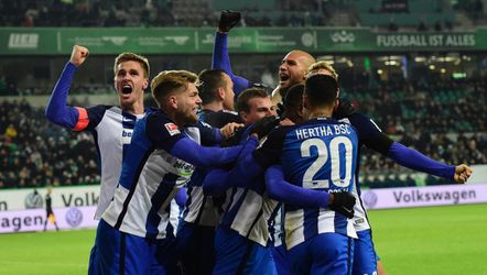 Hertha blijft in spoor Bayern en RB Leipzig