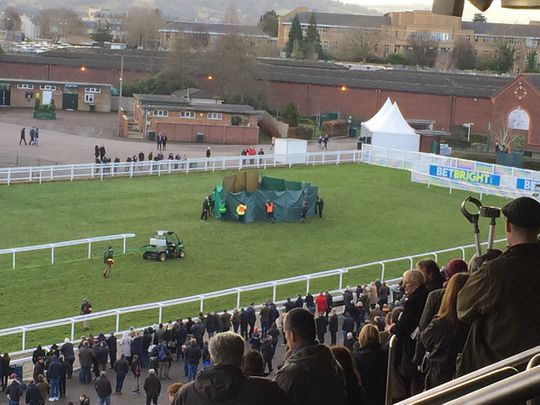 Paard overlijdt aan hartaanval na winnen race (video)