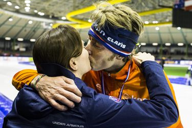 Stayer Jorrit Bergma is getrouwd met deze Amerikaanse sprintster