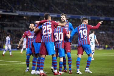 Pfieuw voor Barça! Opgelucht Barcelona klimt naar 2e plaats door minieme zege bij Real Sociedad