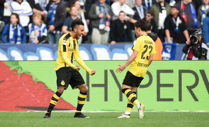 Goal Aubameyang genoeg voor winst Dortmund