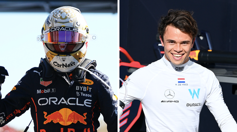 Max Verstappen en Nyck de Vries zorgen voor unicum bij Grand Prix van Italië