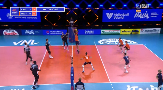 🎥 | Nederlandse volleyballers kansloos onderuit tegen Canada (samenvatting)
