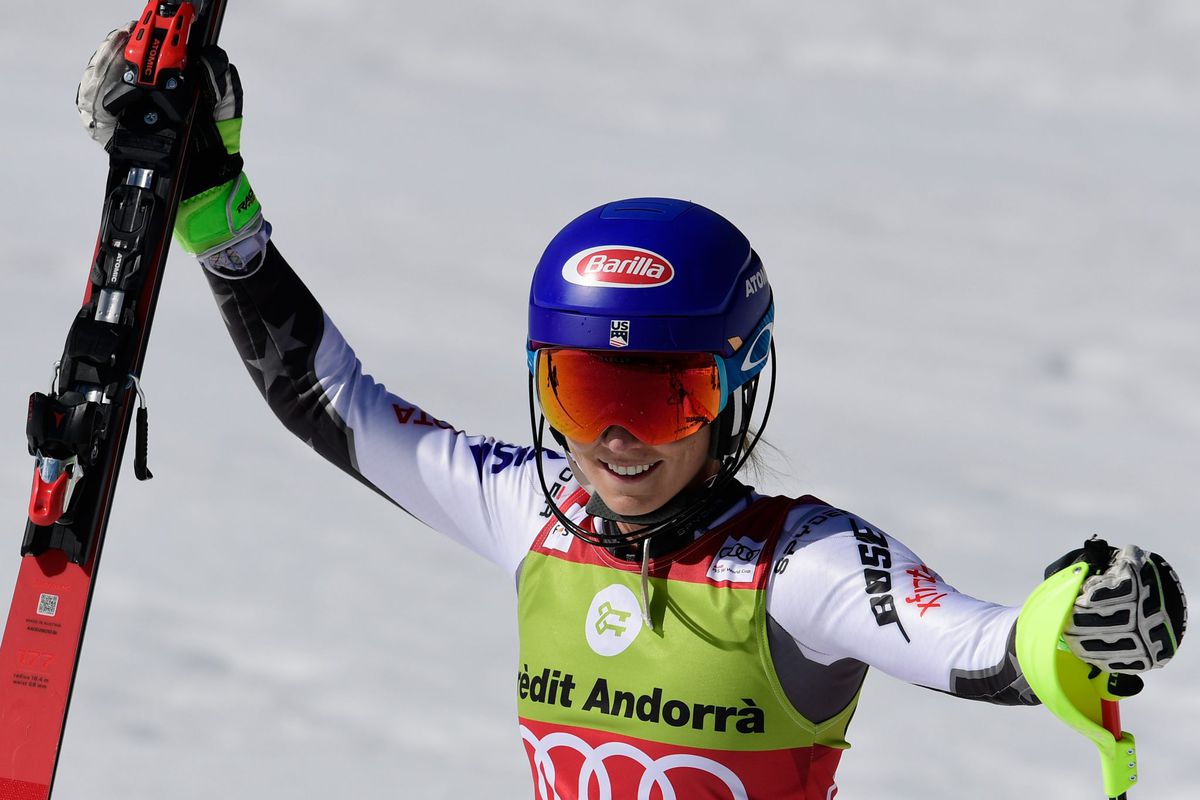 Shiffrin is weer de beste op de slalom en pakt een nieuw record