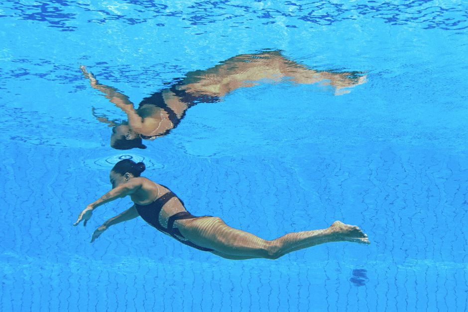 📸​ | Synchroonzwemster reageert op akelig incident: 'Eigenlijk zijn het mooie foto's'