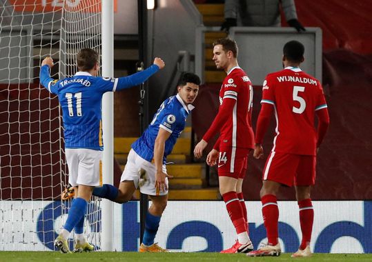 Hoe dan?! Liverpool is het even helemaal kwijt en verliest in eigen huis ook van Brighton