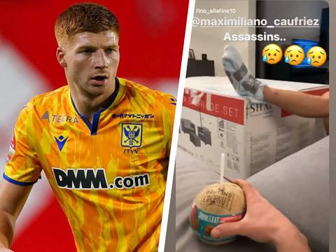 Heavy! Belgische voetballer komt met z'n voet onder mes van grasmaaier