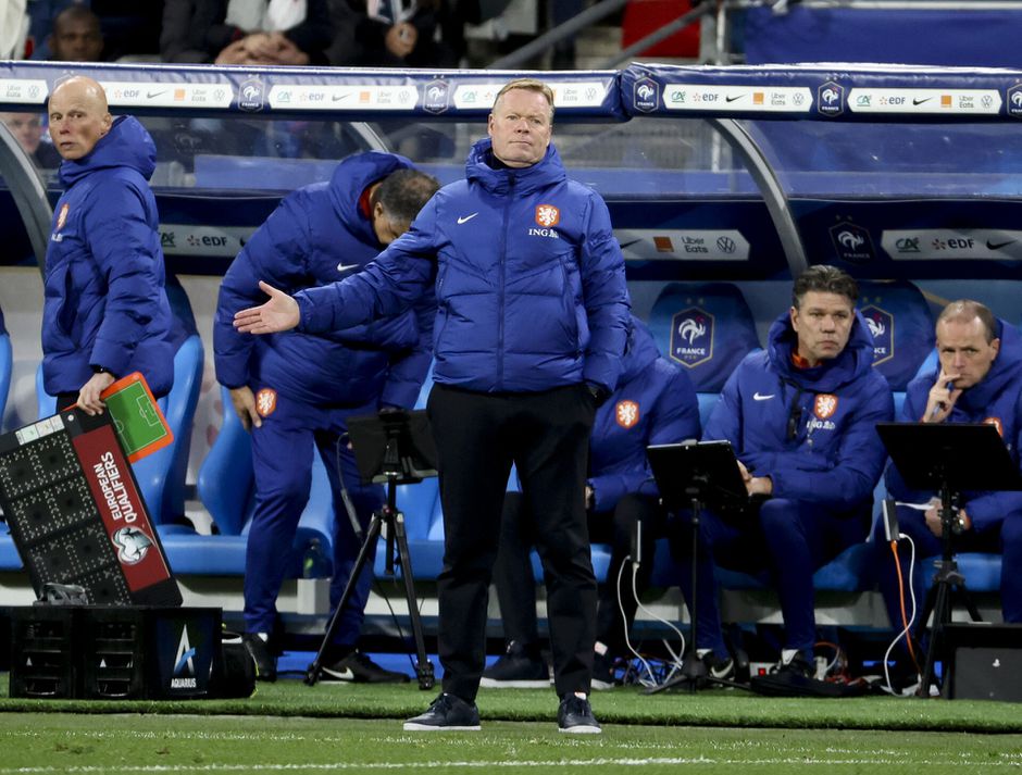 Koeman op persco: 'Had vaker kunnen wisselen tegen Frankrijk, Gibraltar staat boven ons'