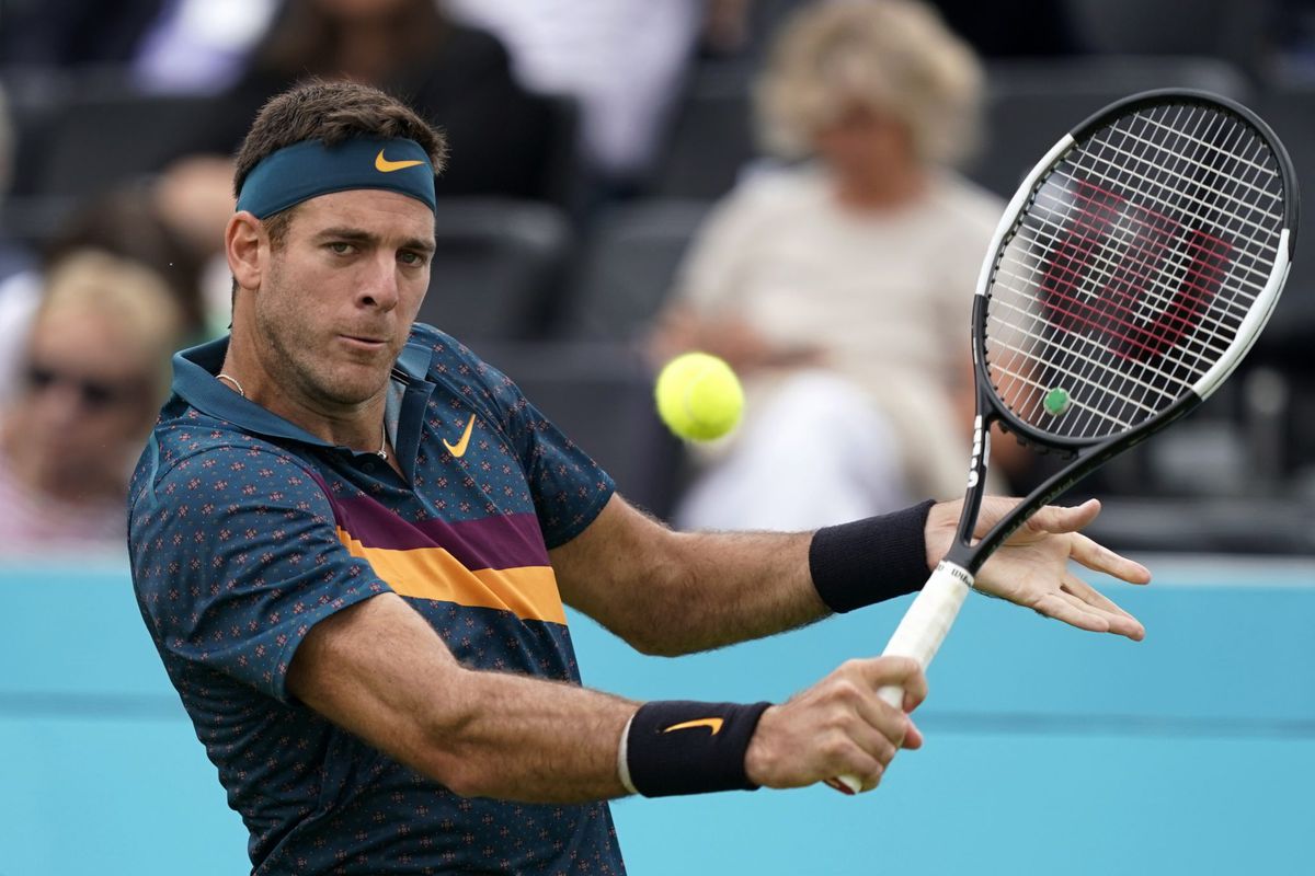 Del Potro wint partij maar stapt geblesseerd uit Queen's