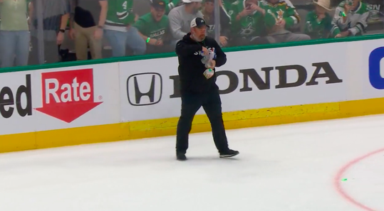 🎥 | NHL-duel gestaakt na blikken bier op het ijs