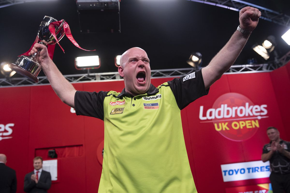 Van Gerwen na bevrijdende UK Open: 'Deze bevestiging had ik wel even nodig'