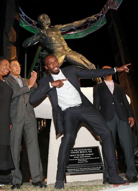 Usain Bolt heeft nu zijn eigen standbeeld
