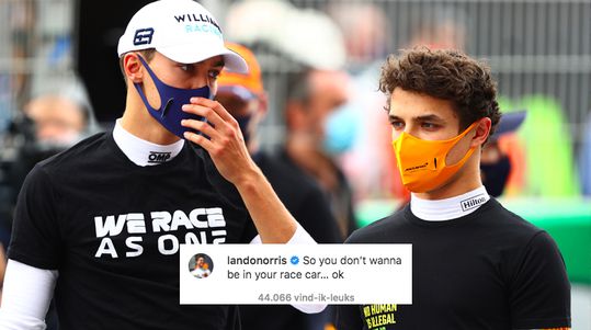 📸 | Lando Norris plaagt George Russell om Instagram-post