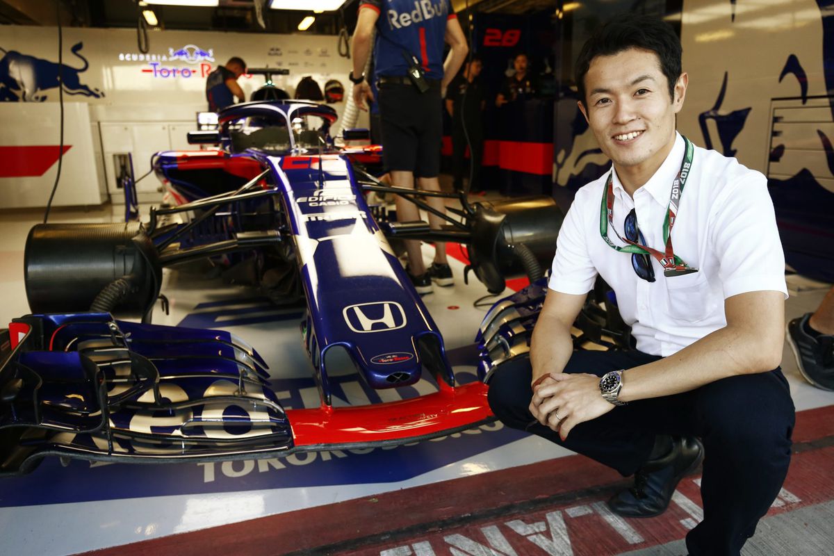 Toro Rosso gunt Japanner Naoki Yamamoto vrije training tijdens GP in eigen land