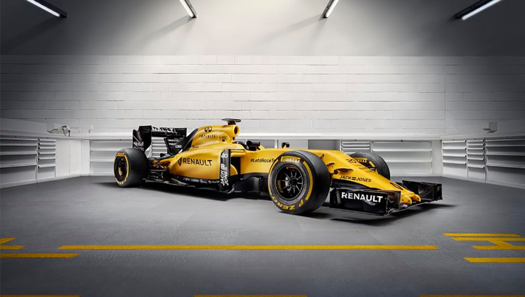 Gele bolides voor Renault