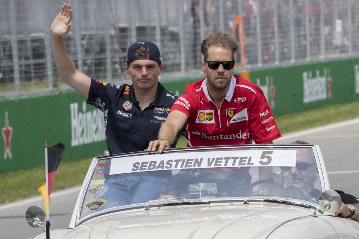 Vettel blijft nu aardig tegen Max, ook na de botsing in Canada