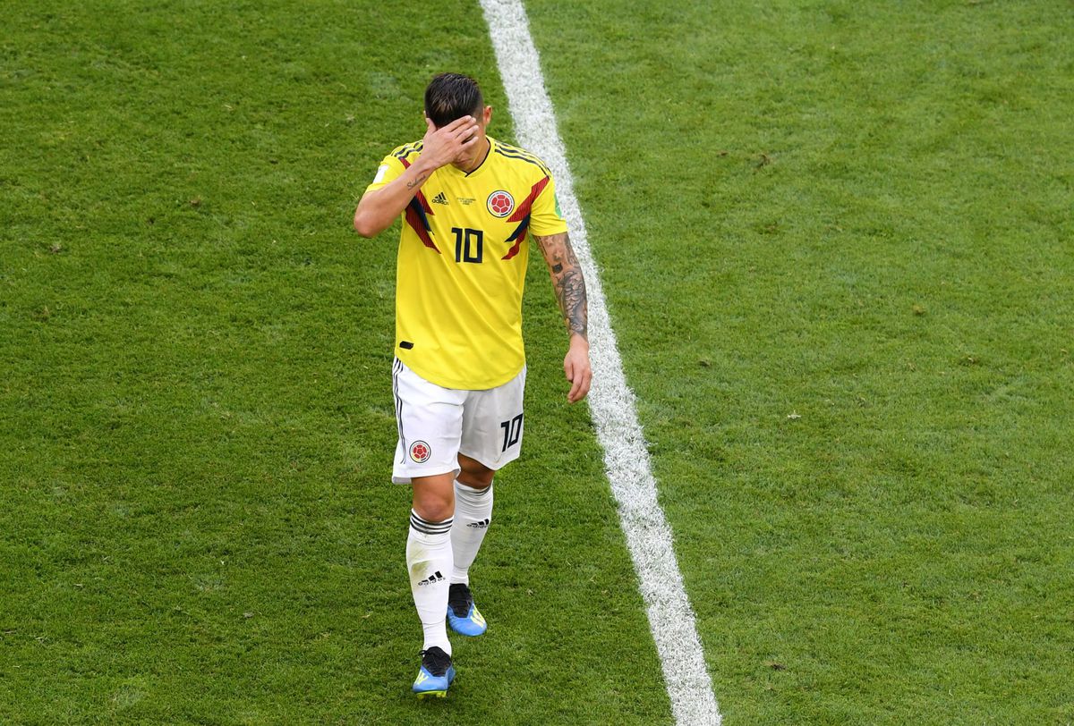 Check hier de opstellingen van Colombia-Engeland: James speelt geen minuut door blessure