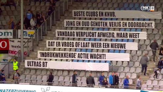 Boodschap van De Graafschap-fans aan KNVB: 'Vroeg of laat een nieuwe actie' (foto)