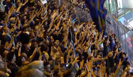 Deze Nederlandse Inter-fans bezochten het duel van hun club tegen PSV (video)