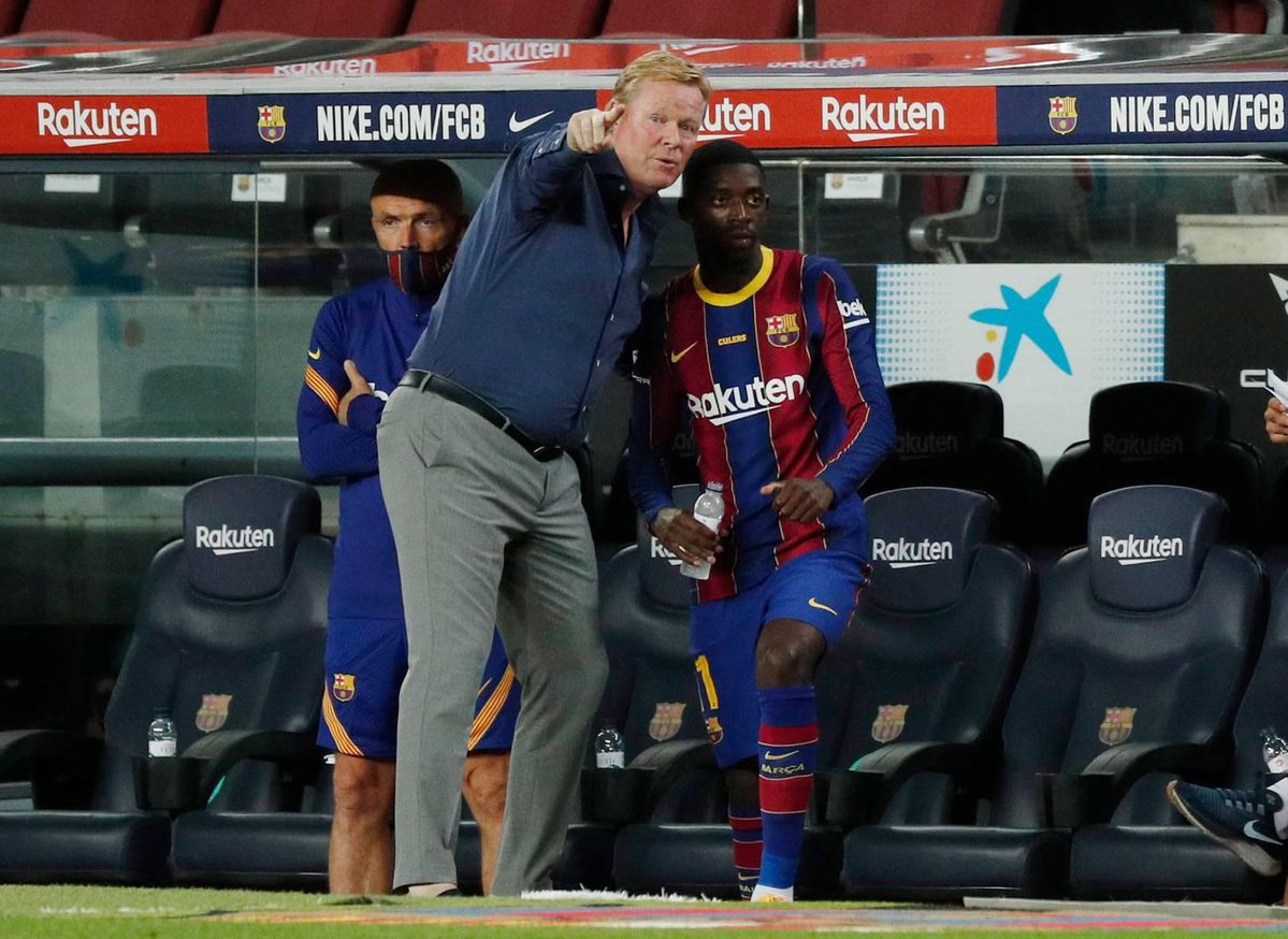 Ronald Koeman moet het bij Barça maanden doen zonder Ousmane Dembélé