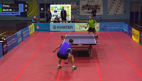 🎥 | Ongezien: tafeltennistopper Pistej bereikt winnend matchpoint met leipe 'tweener'