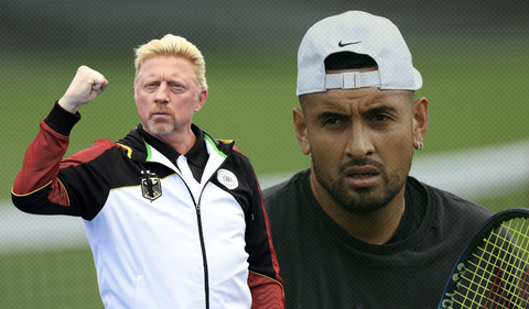 Nick Kyrgios en Boris Becker gaan weer los op sociale media: 'Die gast is belachelijk'