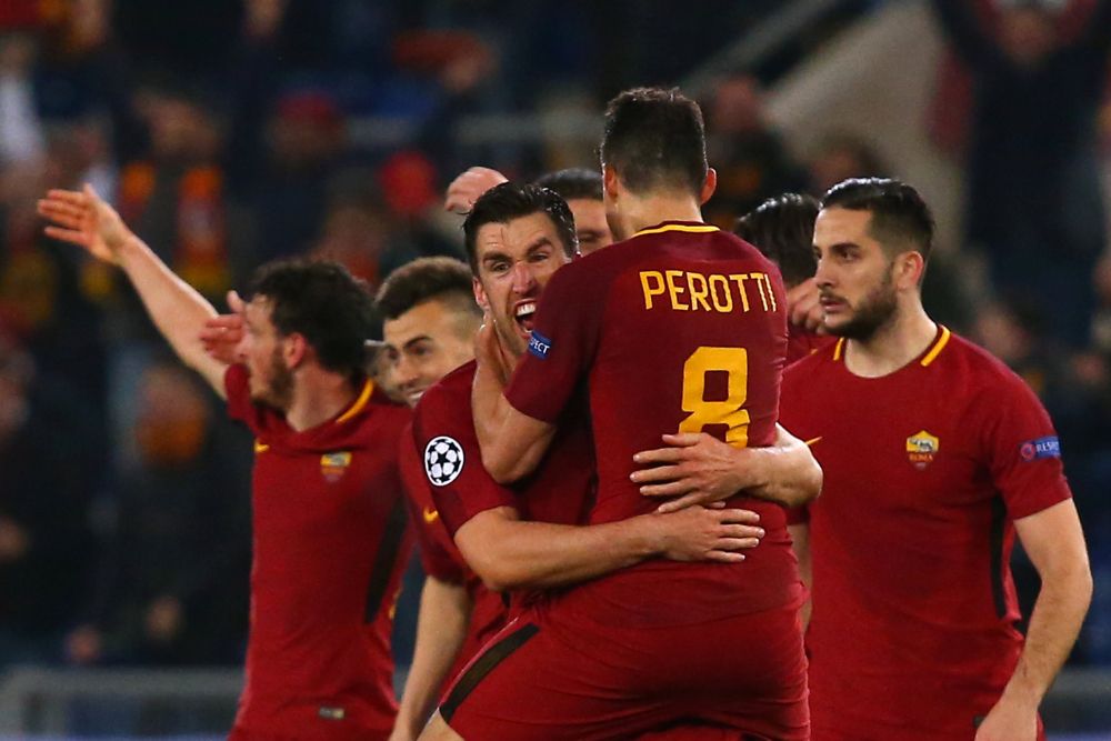 Assist Strootman leidt tot 1e CL-kwartfinaleplek AS Roma in 10 jaar