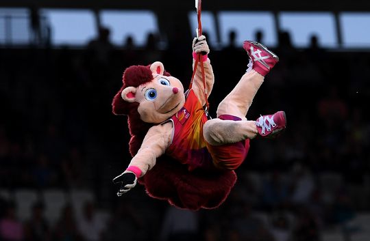 Mascotte Hero was DE held van de WK atletiek (foto's en video's)