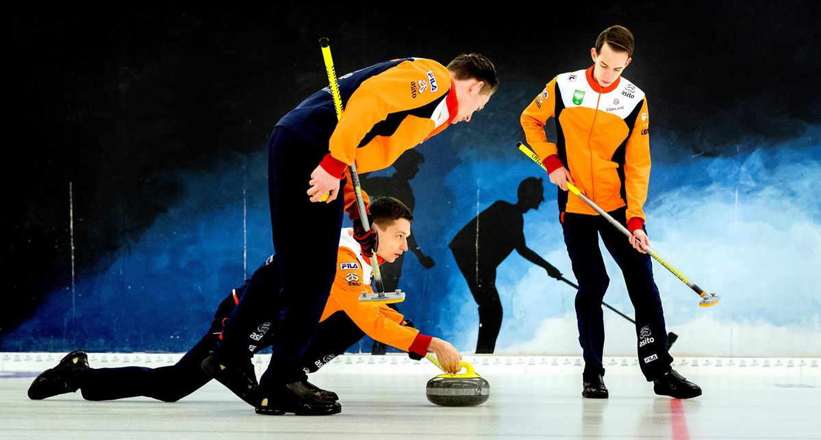 Nederlandse curlingmannen op WK net de mindere tegen Japan