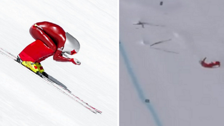 SICK! Skiër crasht keihard met snelheid van 210 km/u (video)