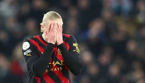 Negatieve primeur voor Erling Haaland in wedstrijd tegen Spurs