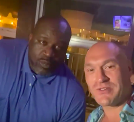 🎥 | Shaquille O'Neal dolt met Tyson Fury tijdens het stappen: 'Ik houd van gypsies, baby'