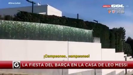 🎥 | Selectie FC Barcelona viert nu al kampioensbarbecue bij Messi thuis