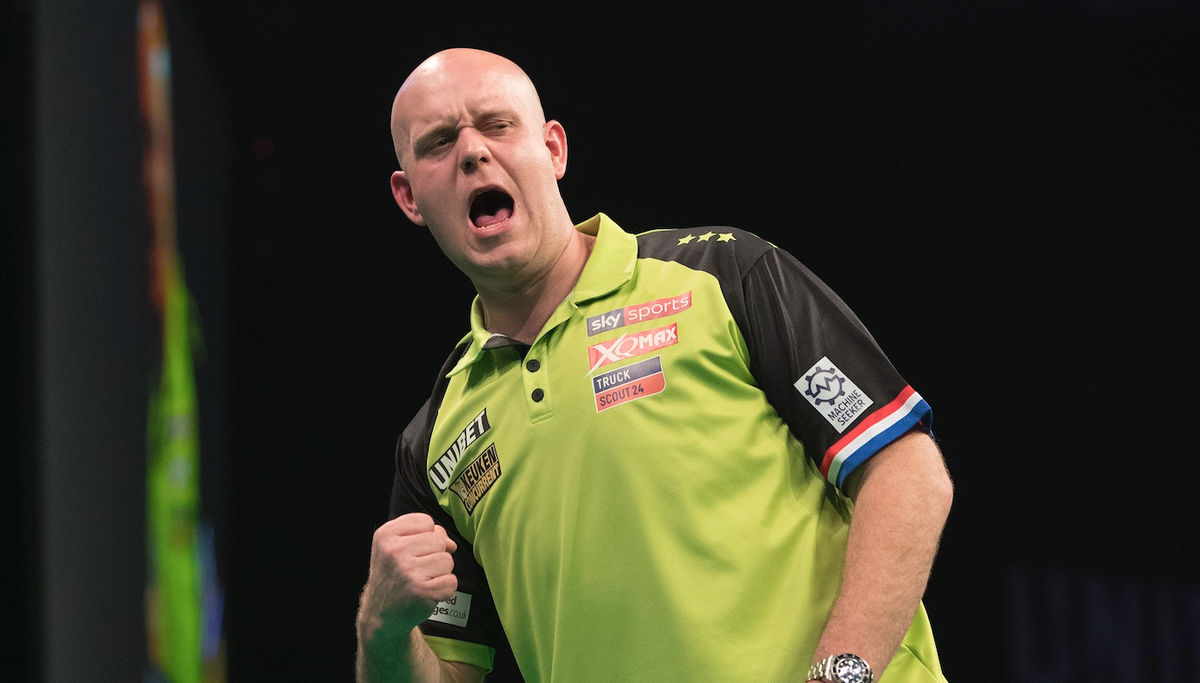 Lekkere statistieken voor Van Gerwen op de PDC Eurotour