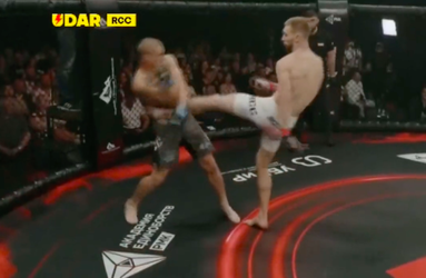 🎥 | Knokker Nikolay Zagrebelny trapt opponent in elkaar met DEZE levertrap